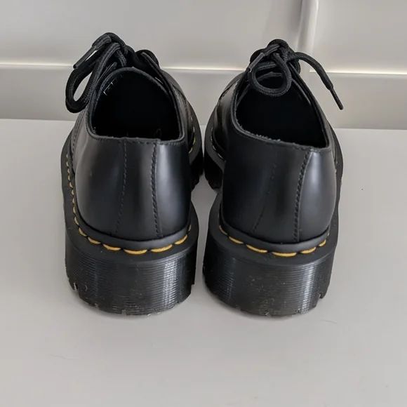 Dr. Martens 1461 Bex Smooth leather platform oxford shoe in black. - Picture 4 of 11
